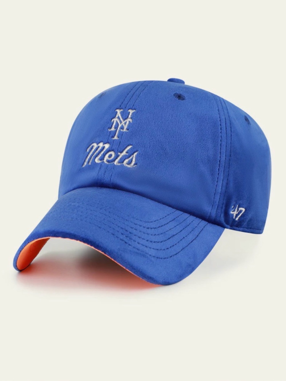 NEW 47 Brand Velour New York Mets Spirited ’47 Clean Up Hat